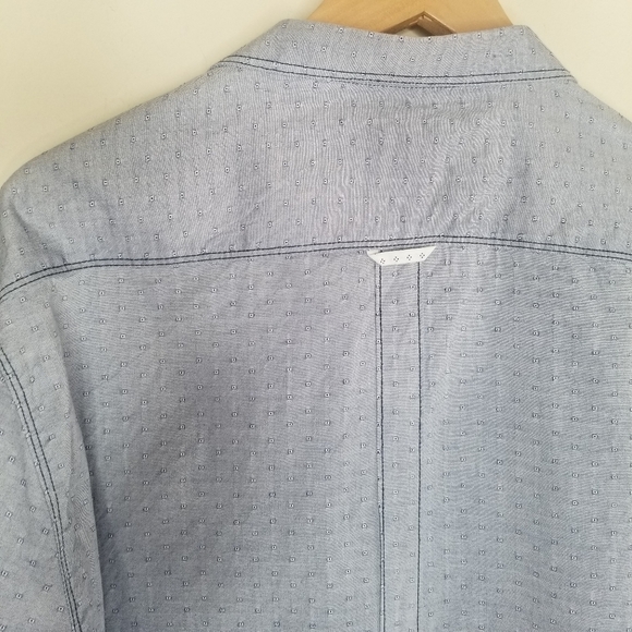 7 DIAMONDS Long Sleeve Button Down Shirt with Contrasting Cuffs - Picture 10 of 10